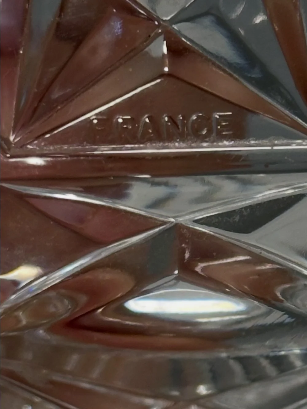 Vintage CRISTAL D’ARQUES 24% LEAD CRYSTAL HEXAGONAL VOTIVE CANDLE HOLDER FRANCE